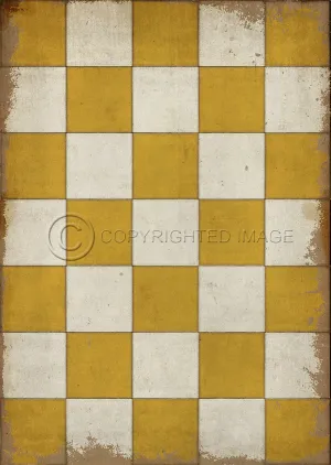 Pattern 07 "Check Yourself" Vinyl Floorcloth - Spicher & Co.