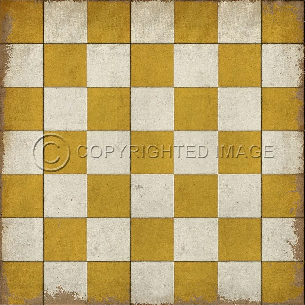 Pattern 07 "Check Yourself" Vinyl Floorcloth - Spicher & Co.