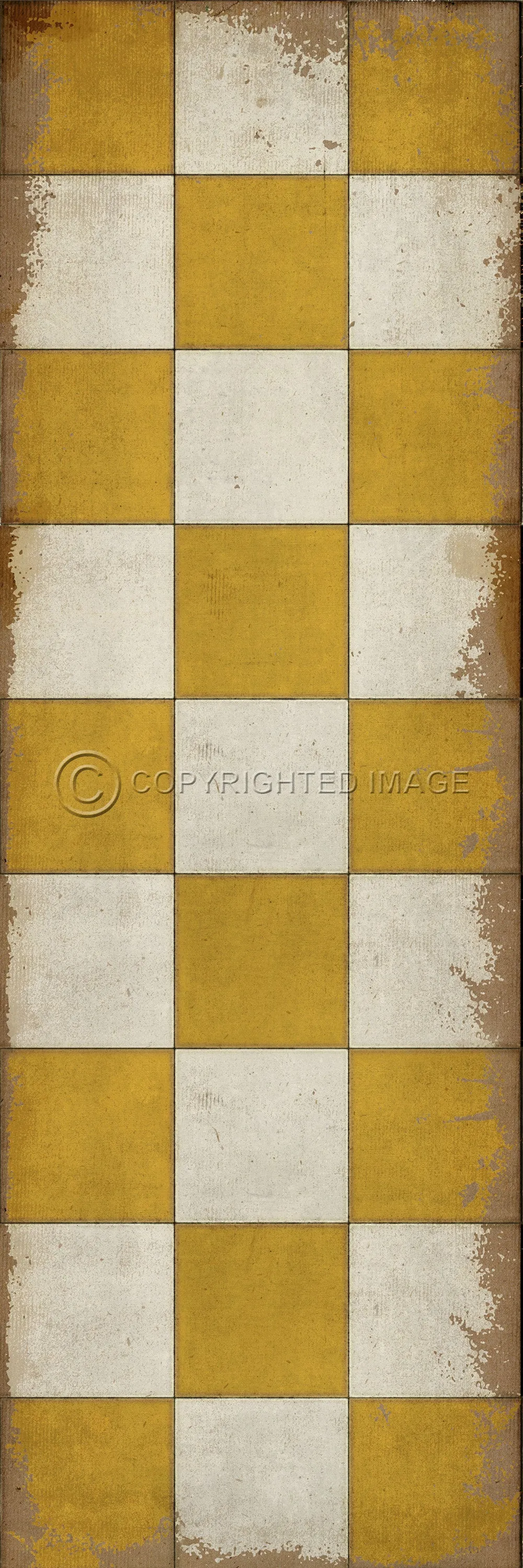 Pattern 07 "Check Yourself" Vinyl Floorcloth - Spicher & Co.