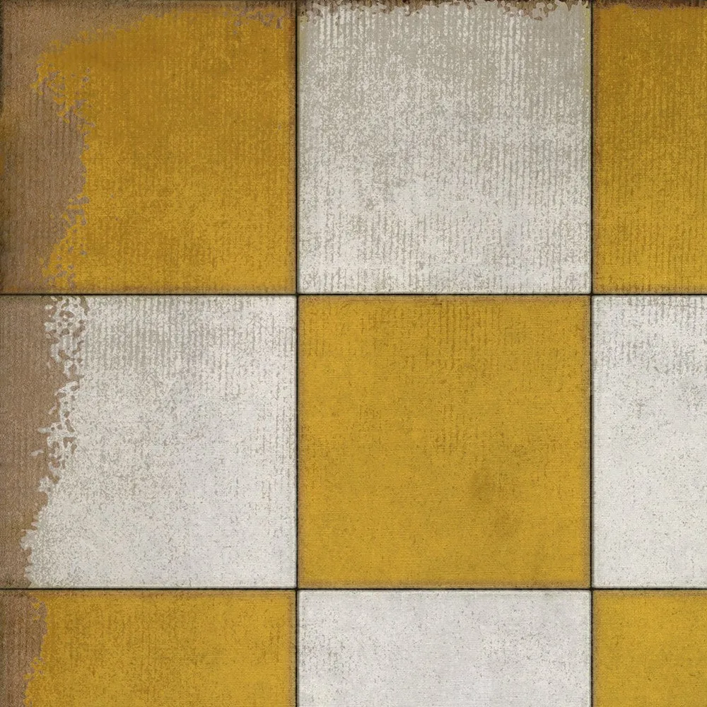 Pattern 07 "Check Yourself" Vinyl Floorcloth - Spicher & Co.