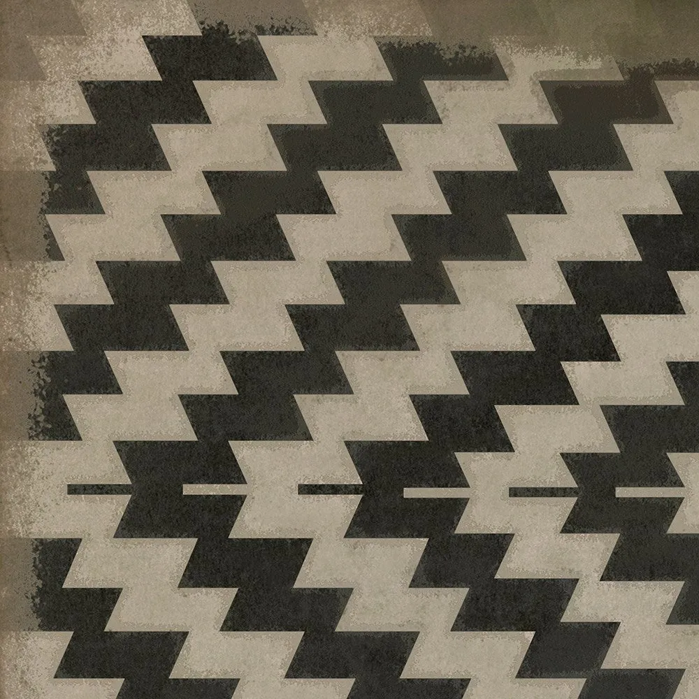 Pattern 63 "Doplar Effect" Vinyl Floorcloth - Spicher & Co.