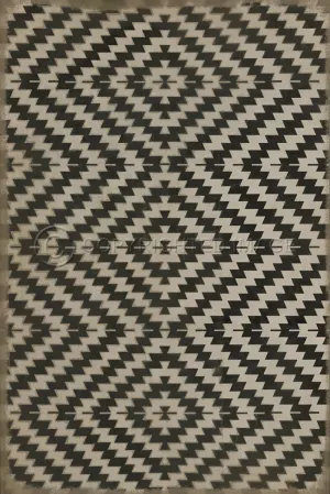 Pattern 63 "Doplar Effect" Vinyl Floorcloth - Spicher & Co.
