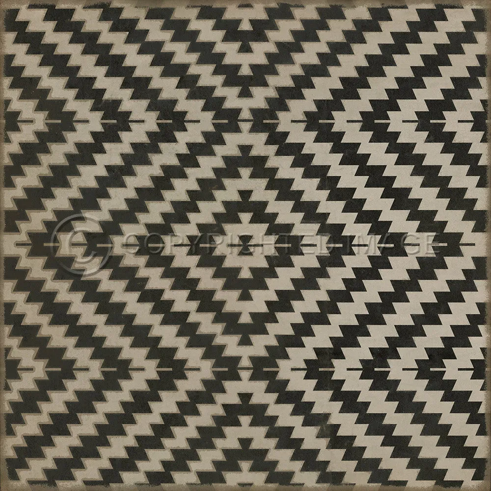 Pattern 63 "Doplar Effect" Vinyl Floorcloth - Spicher & Co.