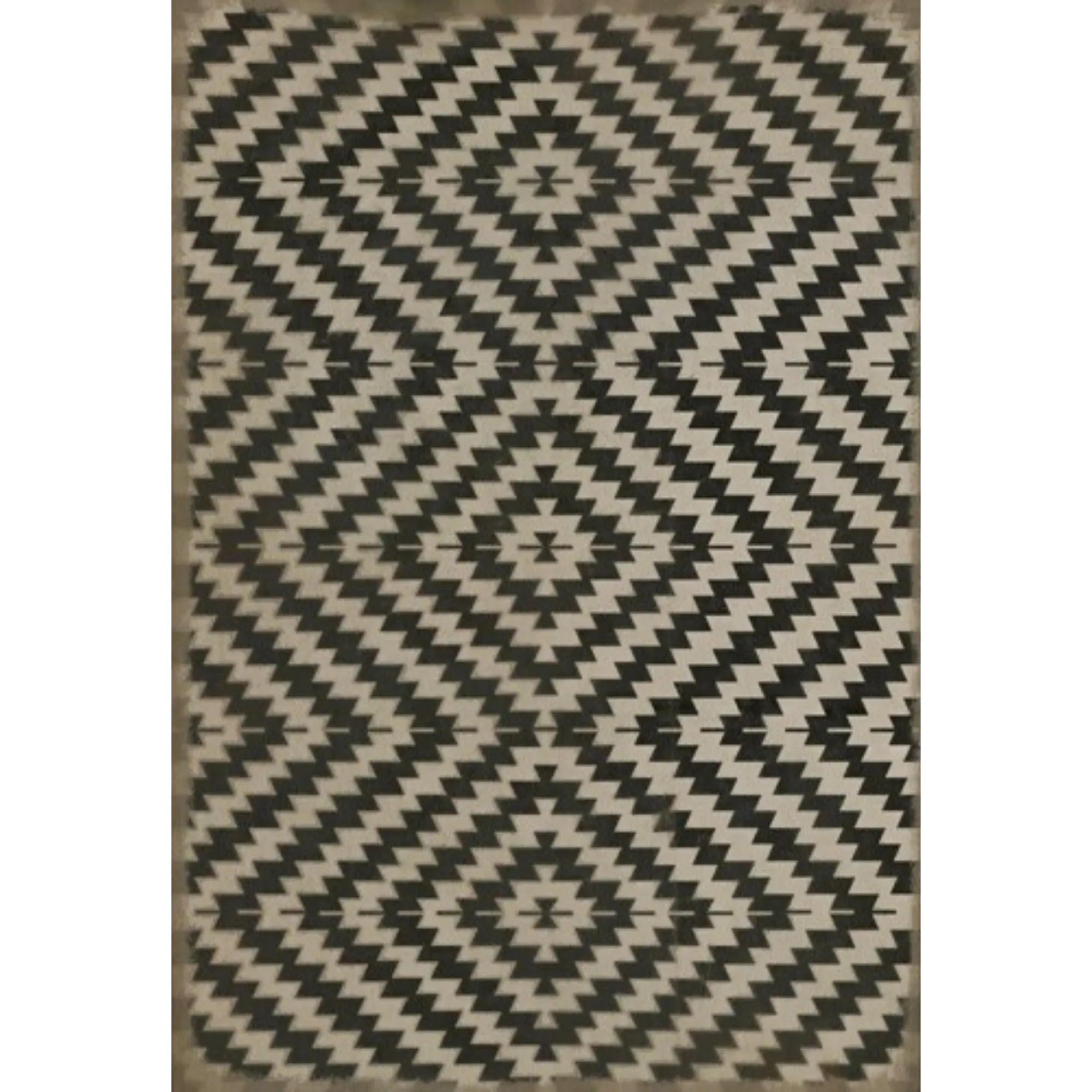 Pattern 63 "Doplar Effect" Vinyl Floorcloth - Spicher & Co.