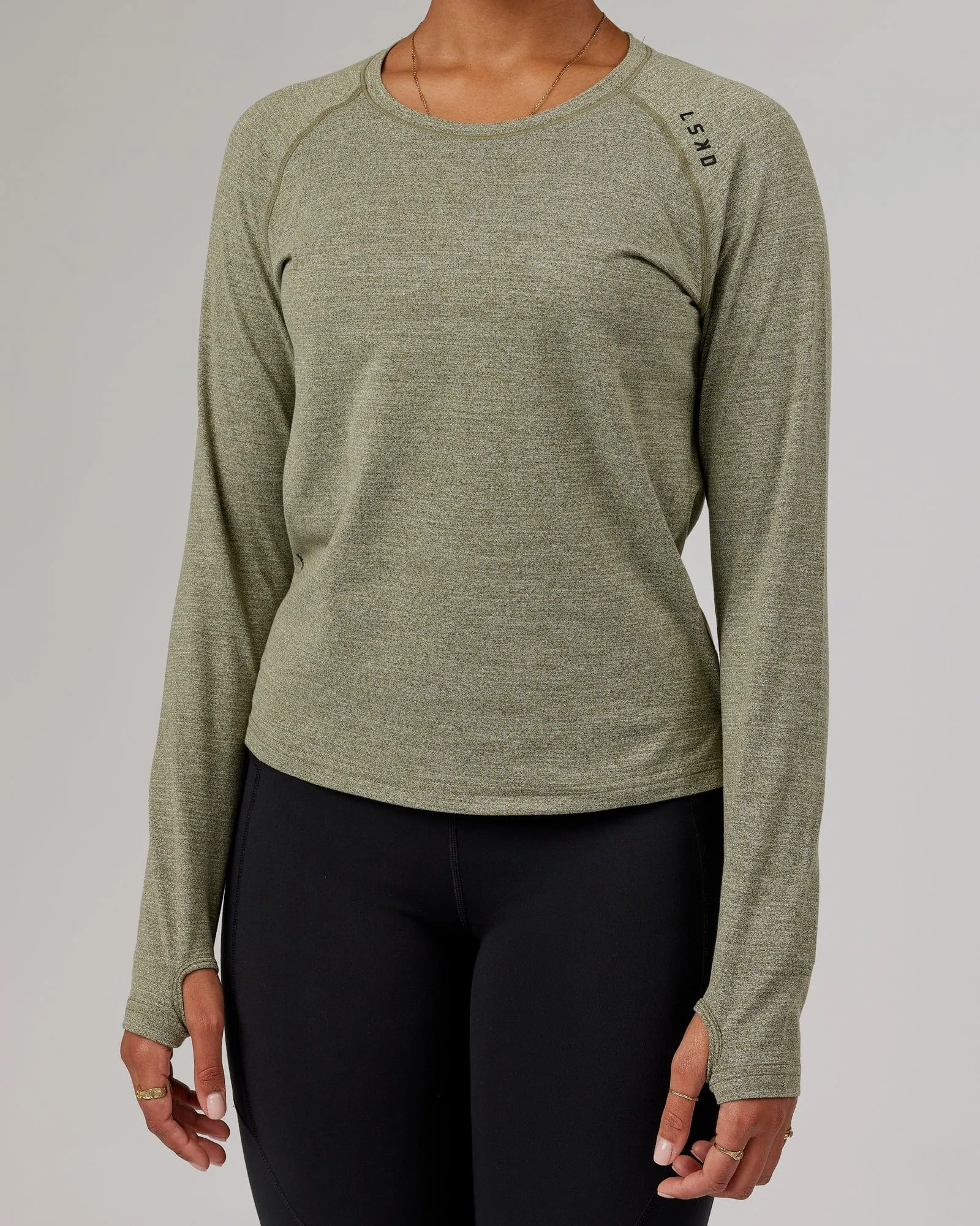 Perform VapourFLX LS Tee - Olive Marl