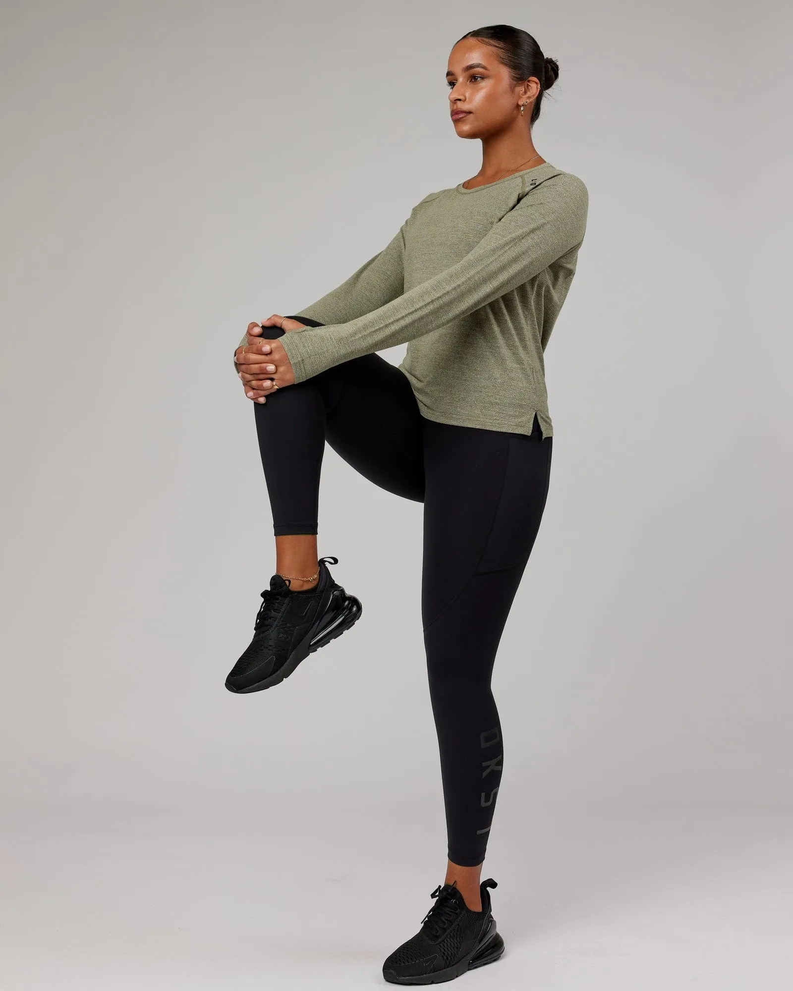 Perform VapourFLX LS Tee - Olive Marl