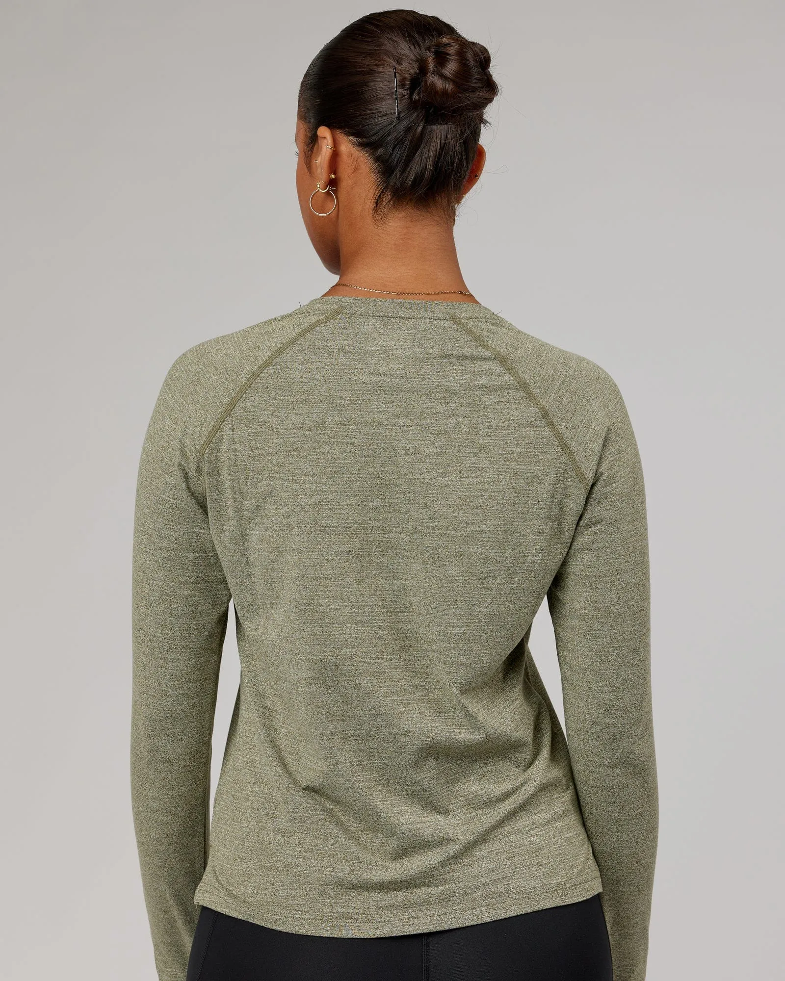 Perform VapourFLX LS Tee - Olive Marl