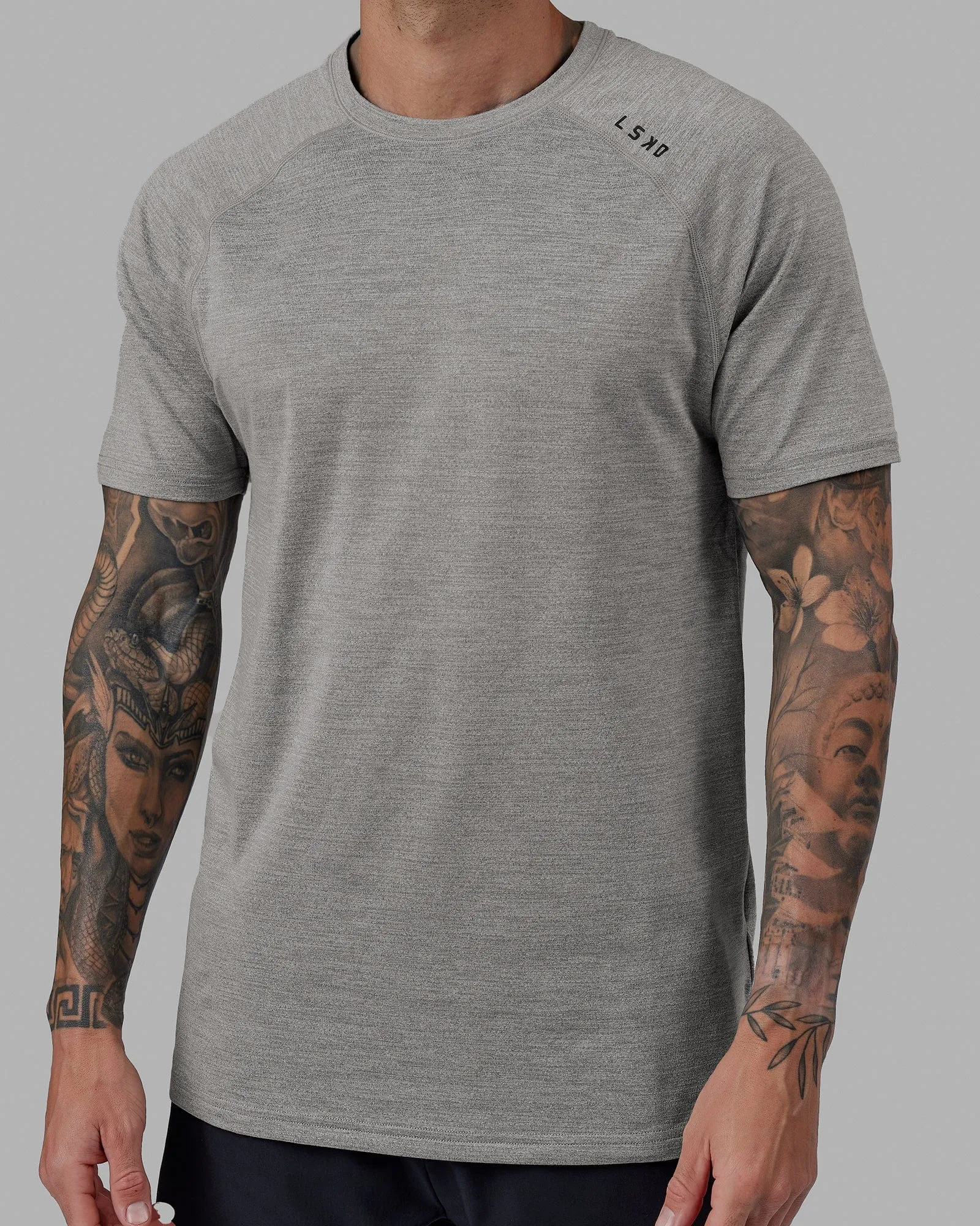 Perform VapourFLX Tee - Lt Grey Marl