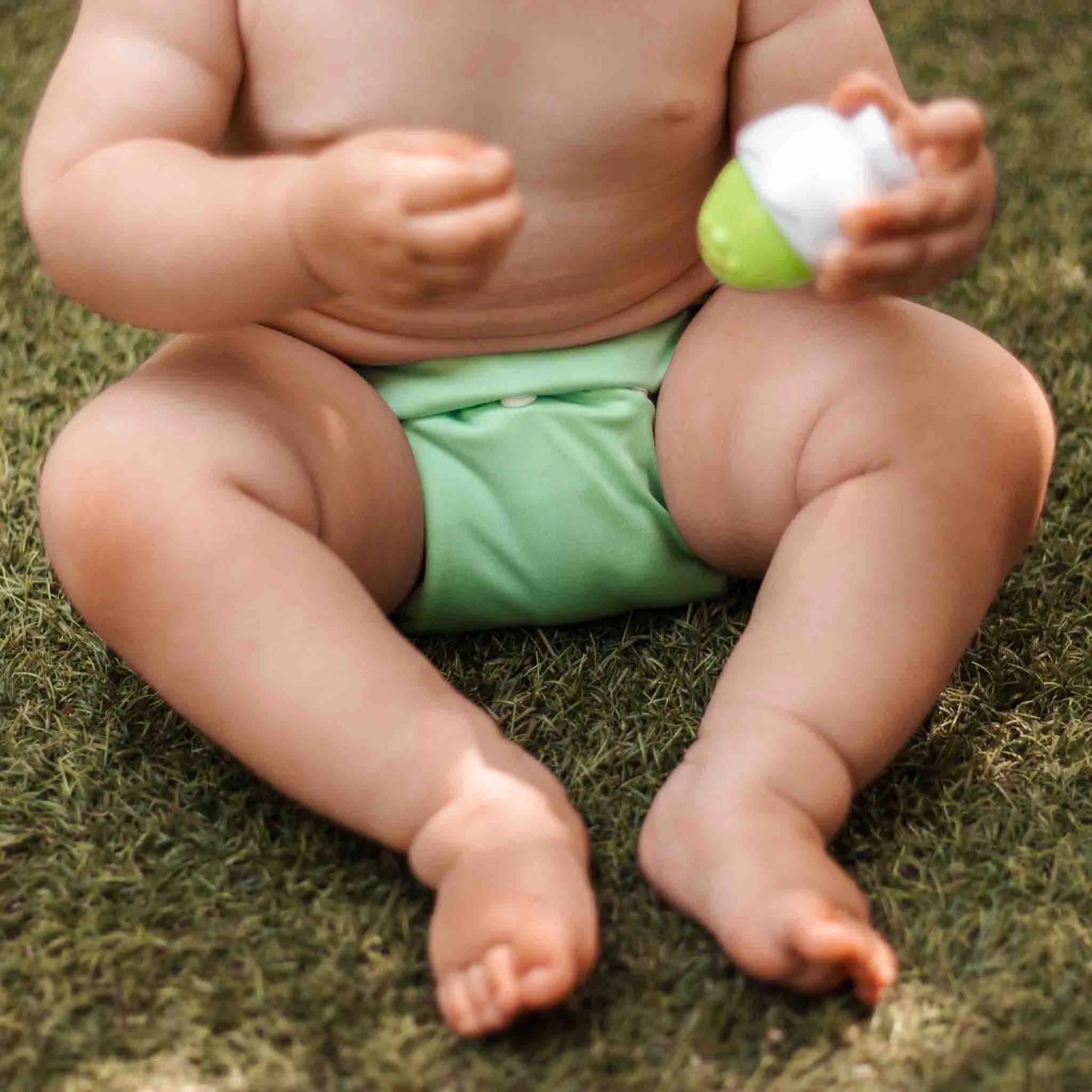 Plain Reusable Nappy Set - Apple