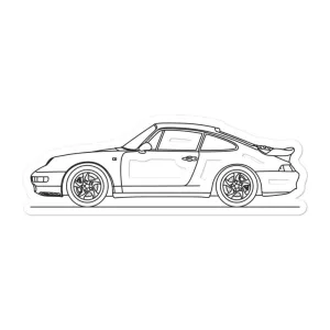 Porsche 911 993 Turbo Outline Sticker