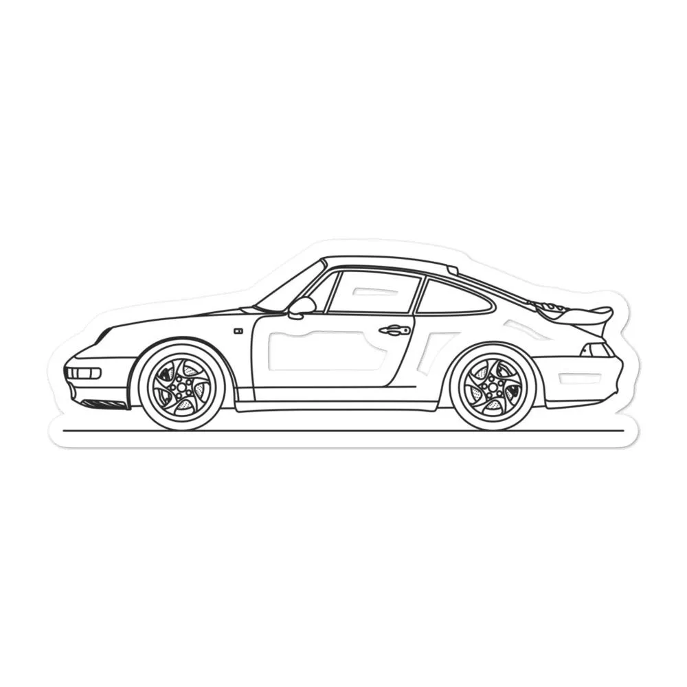 Porsche 911 993 Turbo Outline Sticker