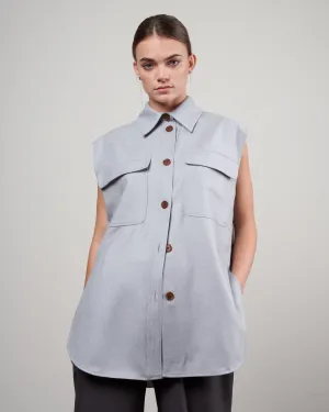 postav vest - heather grey