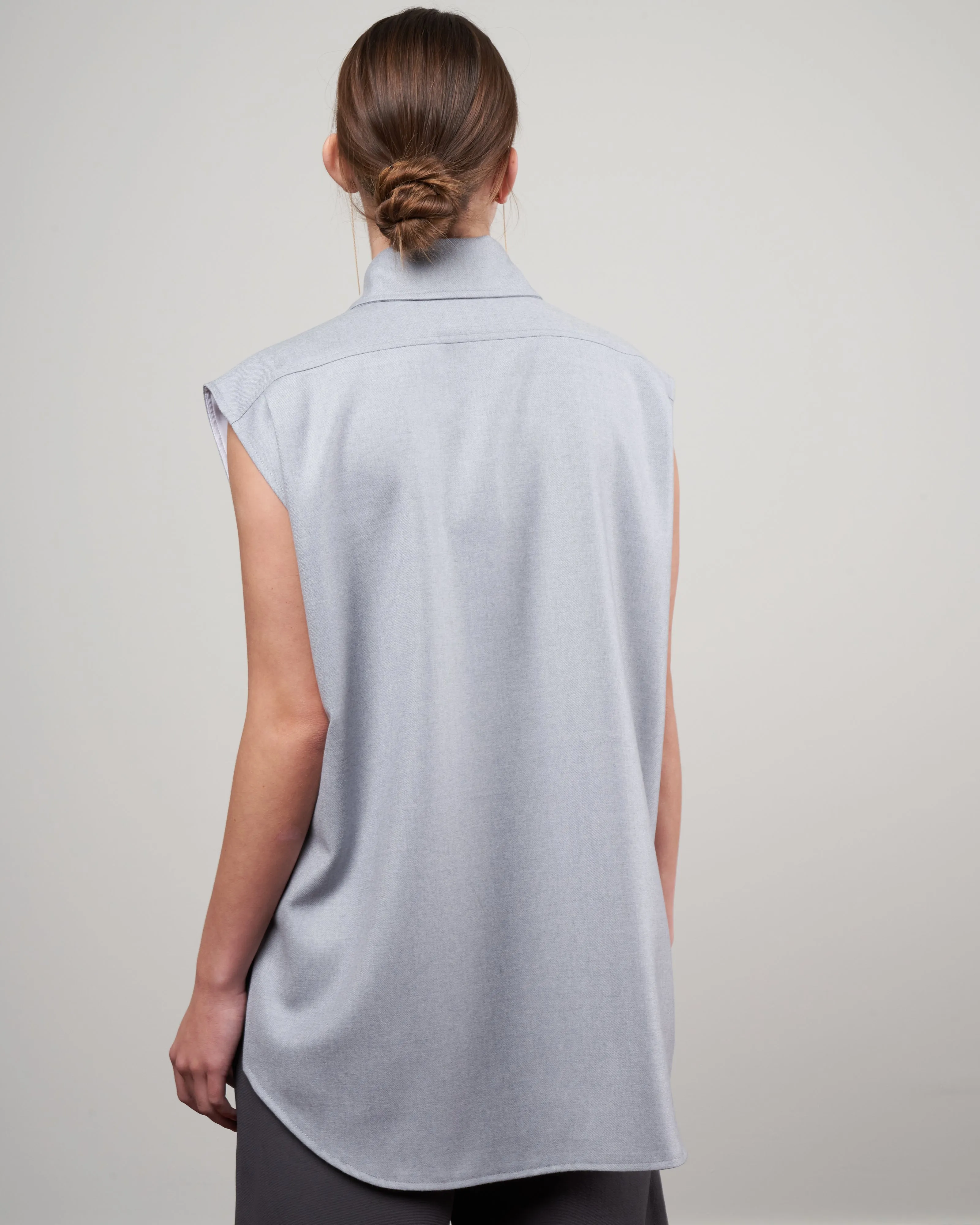 postav vest - heather grey