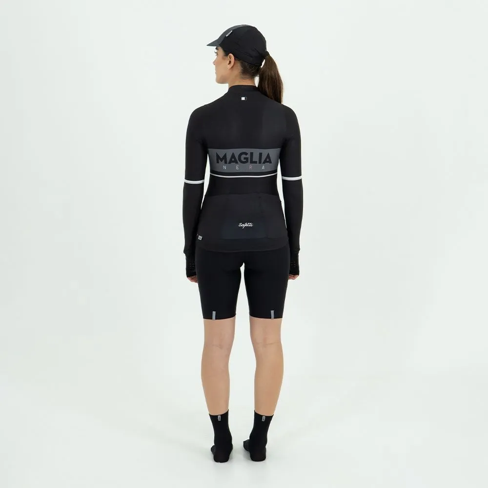 Pre-Order - Cábalas - Maglia Nera - Long Sleeve Jersey. Women