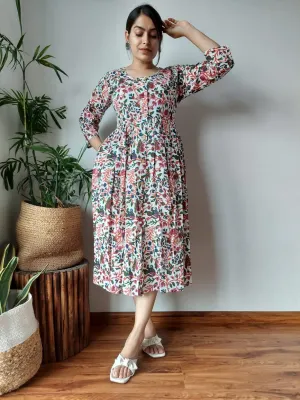 Pure Cotton Summer Long Dress
