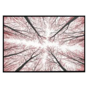 Red Branches Framed Canvas