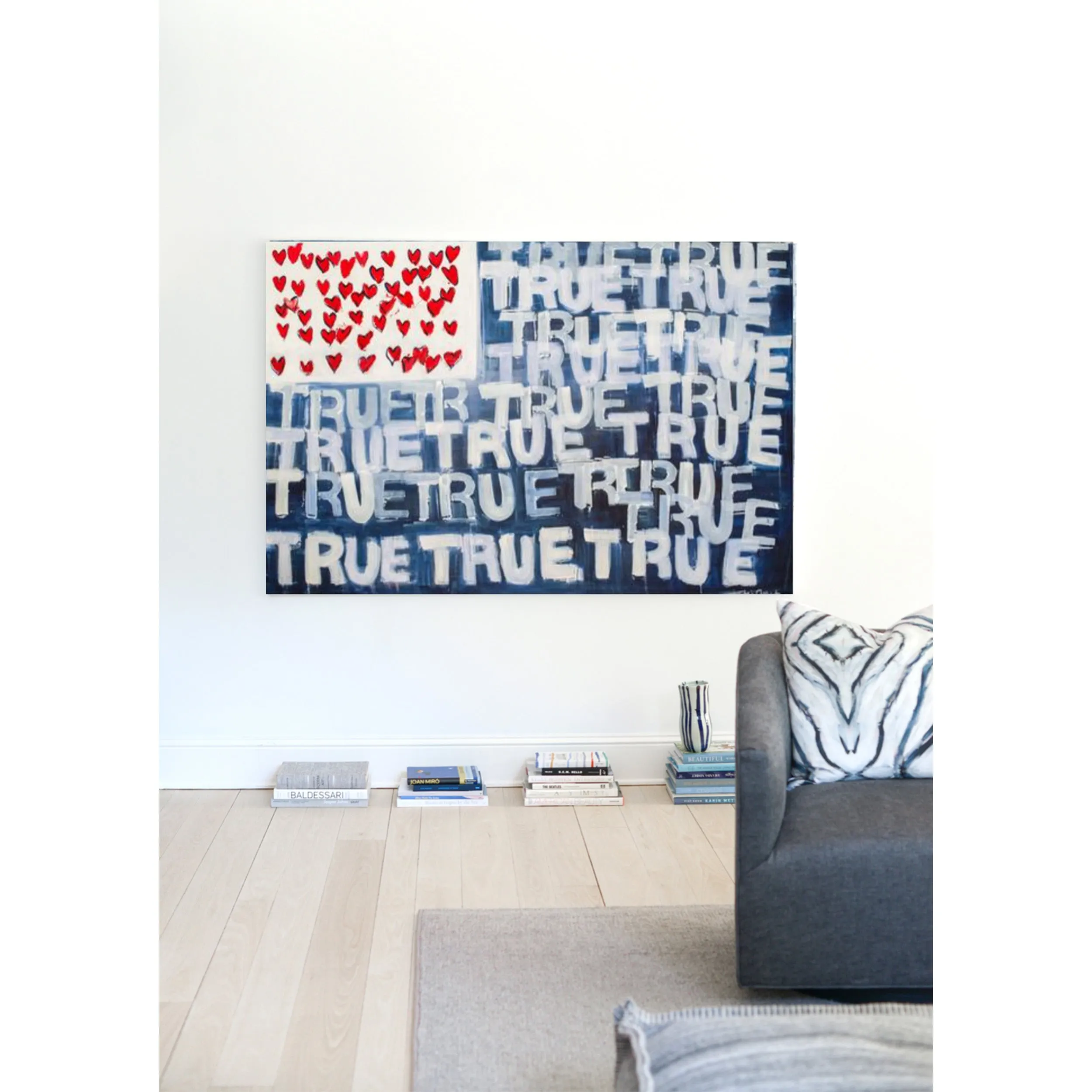 Red, White   True Flag Art Print