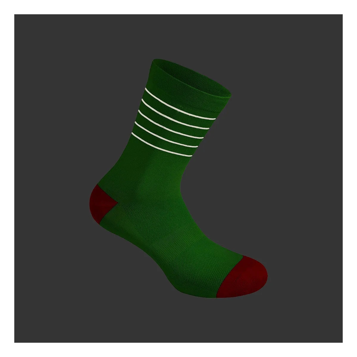 Reflective Glitter Socks - Green Flash / Fiesta