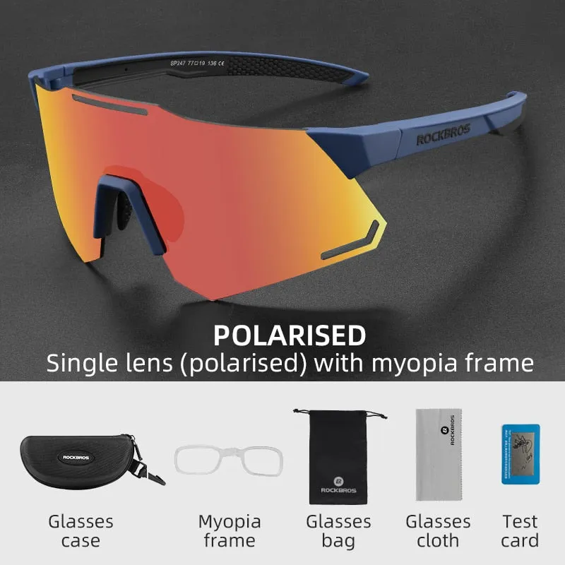 ROCKBROS Ultra-light  Bicycle Polarized Photochromic Sunglasses
