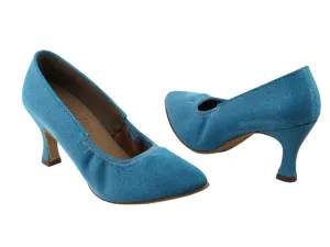 S9107 Glitter Blue Satin
