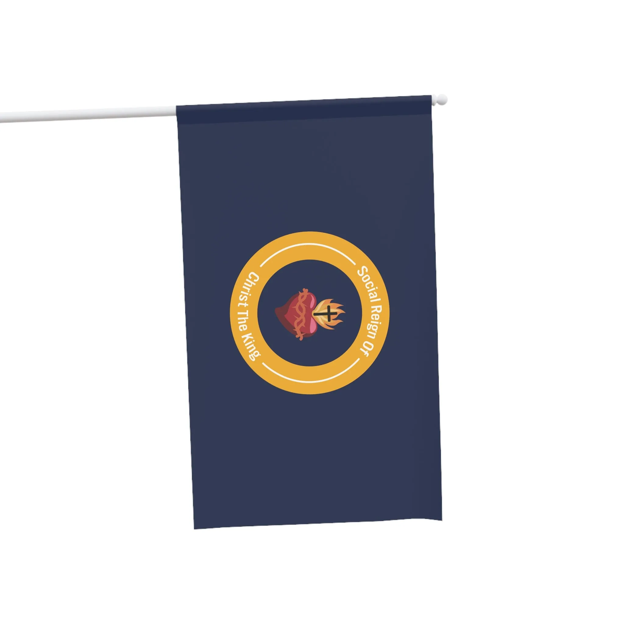 Sacred Heart Social Reign of Christ the King Christian Catholic House Flag