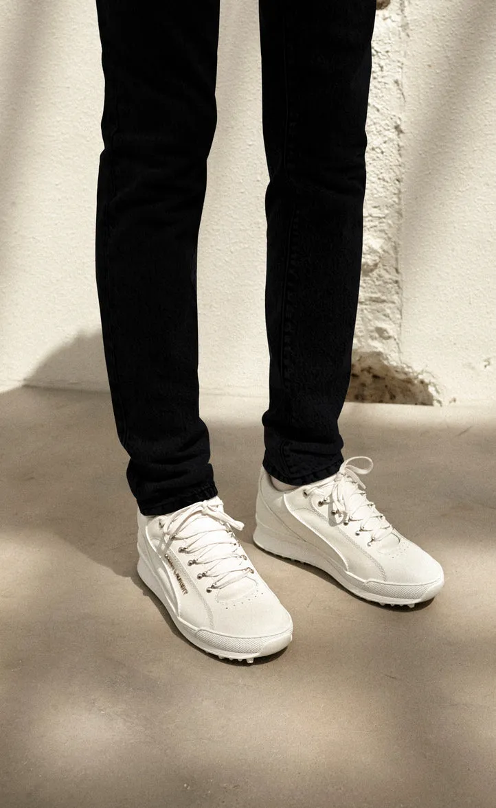 Saint Laurent White Leather Jump Sneaker - 10