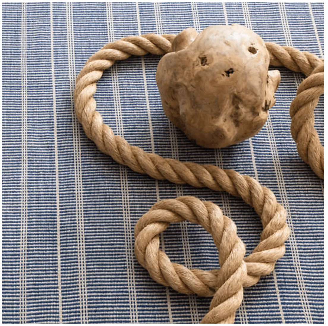 Samson Navy Handwoven Indoor/Outdoor Rug
