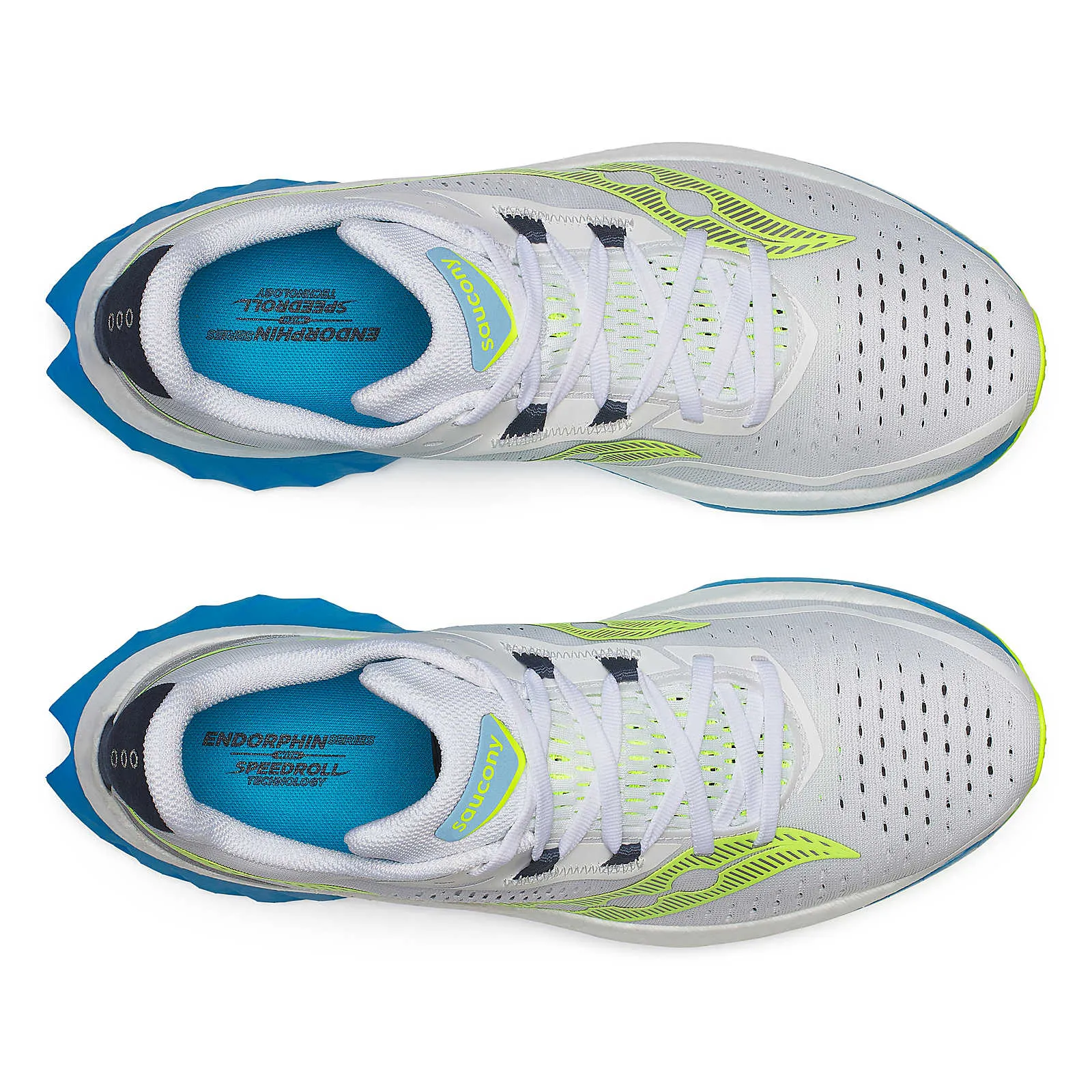 Saucony Endorphin Speed 4 (Mens) - White/Vizi Blue