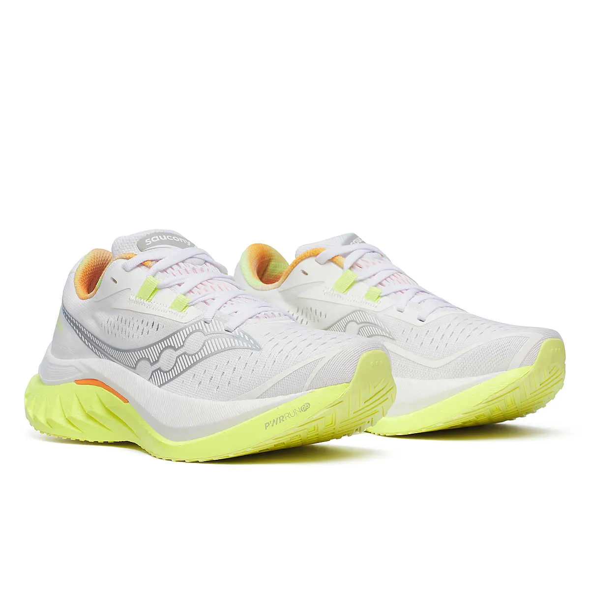 Saucony Endorphin Speed 4 (Womens) - White/Sunny