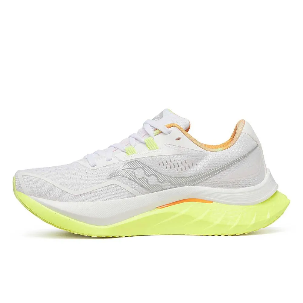 Saucony Endorphin Speed 4 (Womens) - White/Sunny