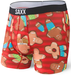 SAXX Volt Boxer Brief Gingerbread Bros