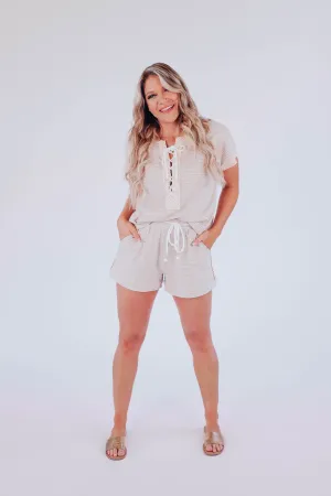 Saylor Bay Striped Short Set