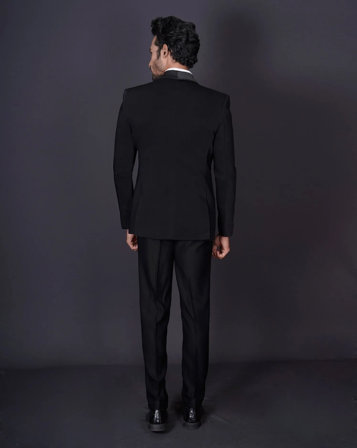 Scatter Embroidered Tuxedo Set