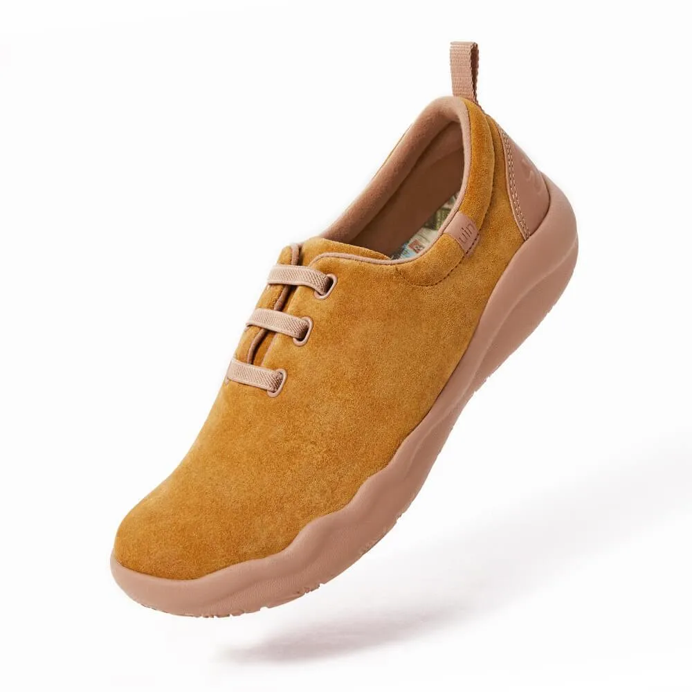 Segovia Khaki Cow Suede Lace-up Shoes Men