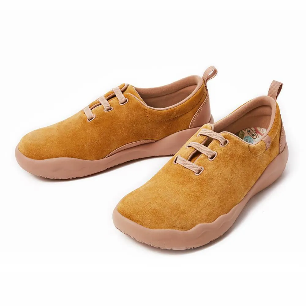 Segovia Khaki Cow Suede Lace-up Shoes Men