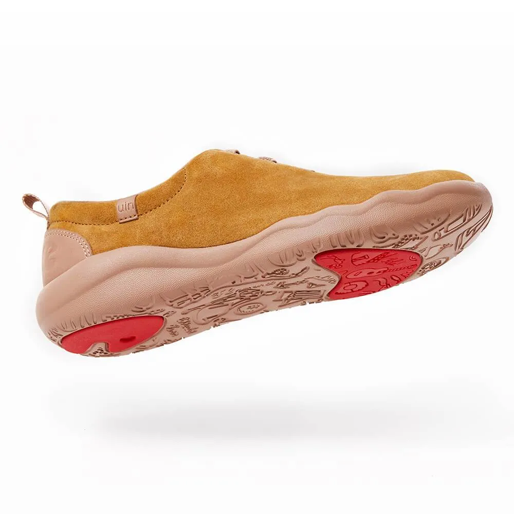 Segovia Khaki Cow Suede Lace-up Shoes Men