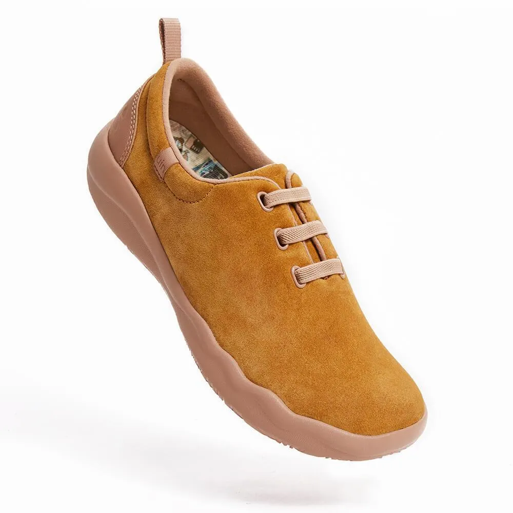 Segovia Khaki Cow Suede Lace-up Shoes Men