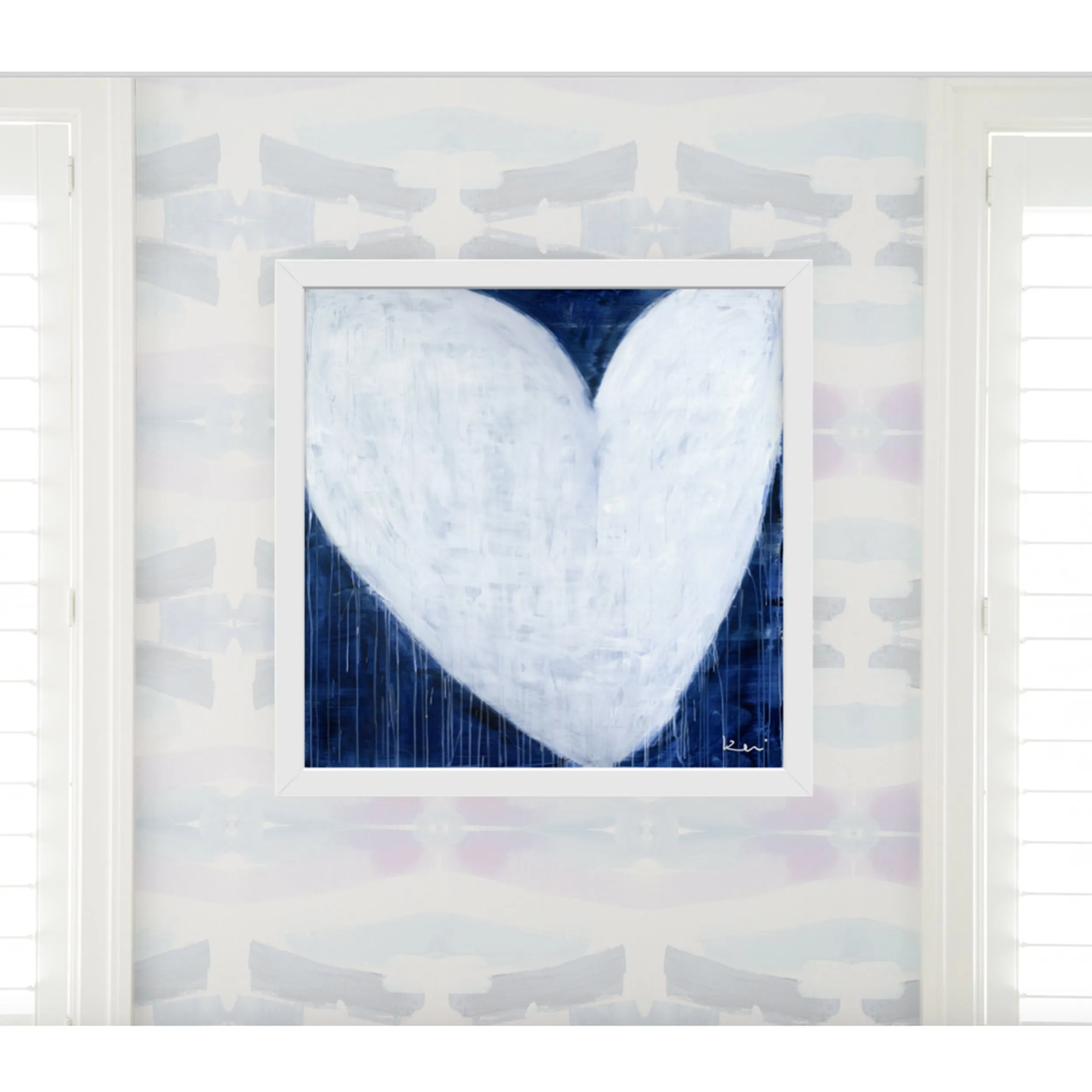 She Will Be Loved Drippy Heart Art Print