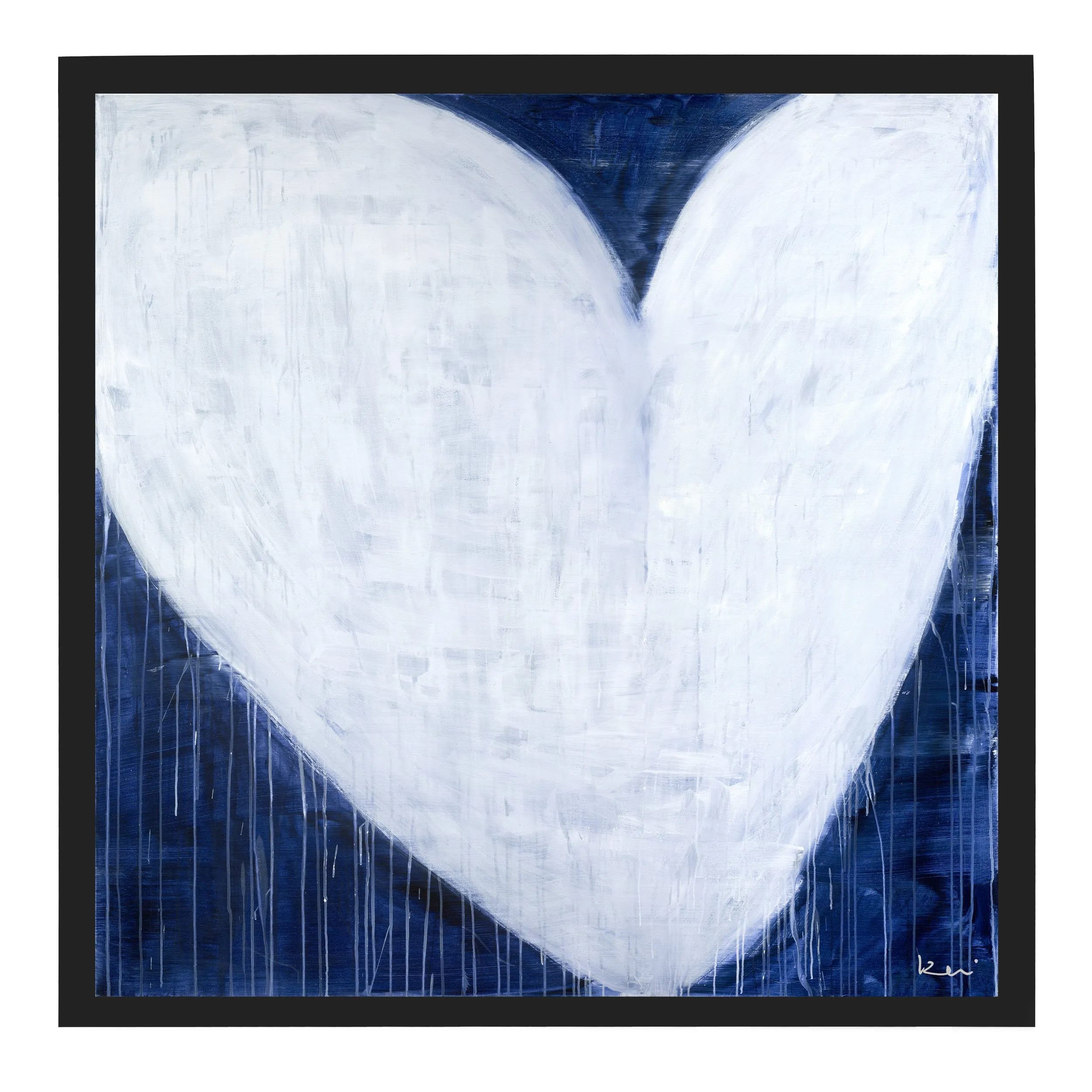 She Will Be Loved Drippy Heart Art Print