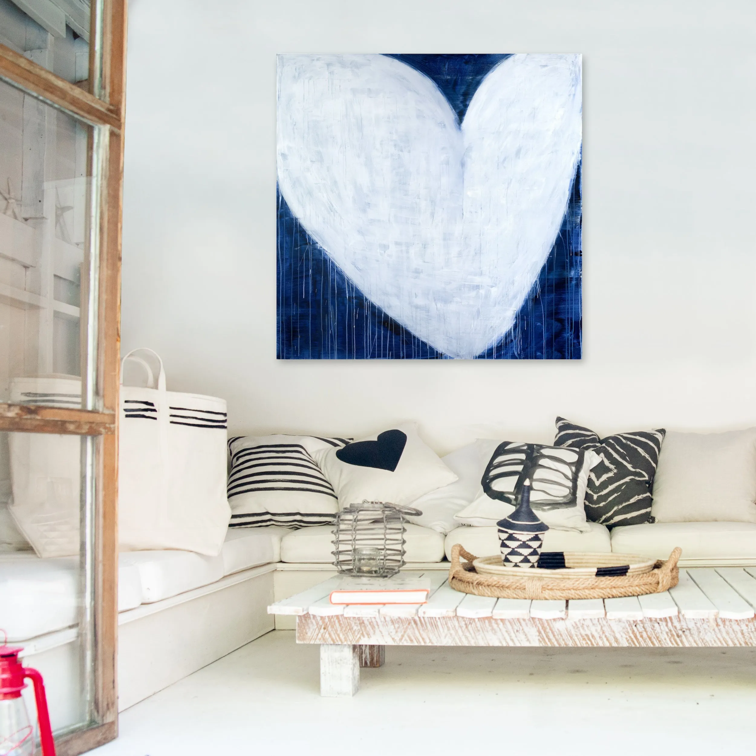 She Will Be Loved Drippy Heart Art Print