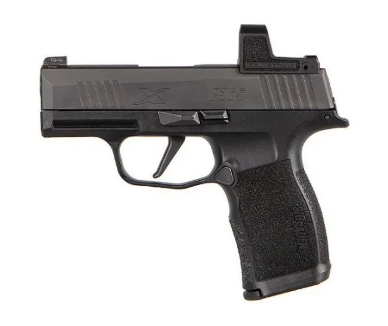 SIG SAUER P365/P365X Optics Compatible OWB Holster in Black Italian Leather