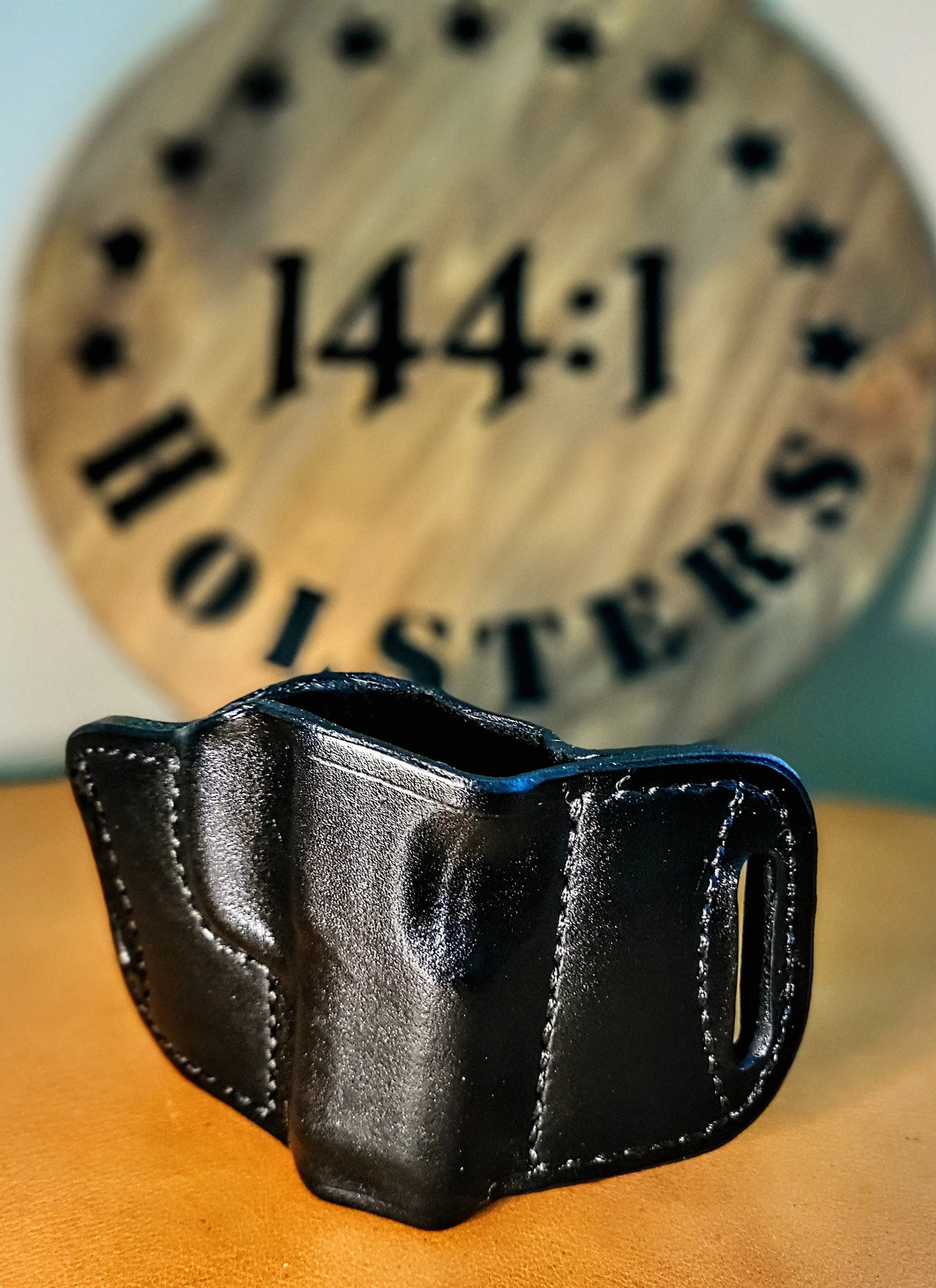 SIG SAUER P365/P365X Optics Compatible OWB Holster in Black Italian Leather