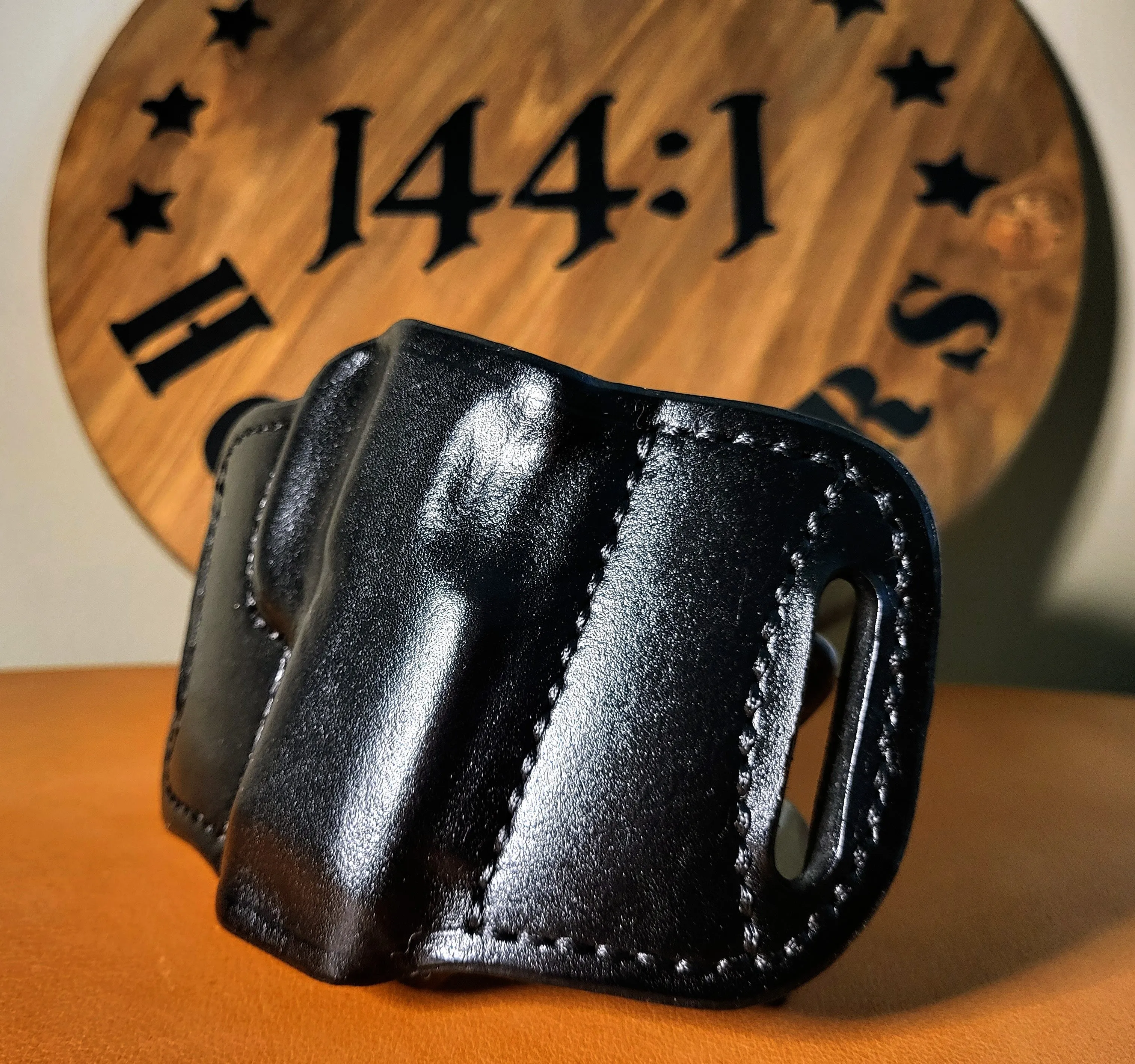SIG SAUER P365/P365X Optics Compatible OWB Holster in Black Italian Leather