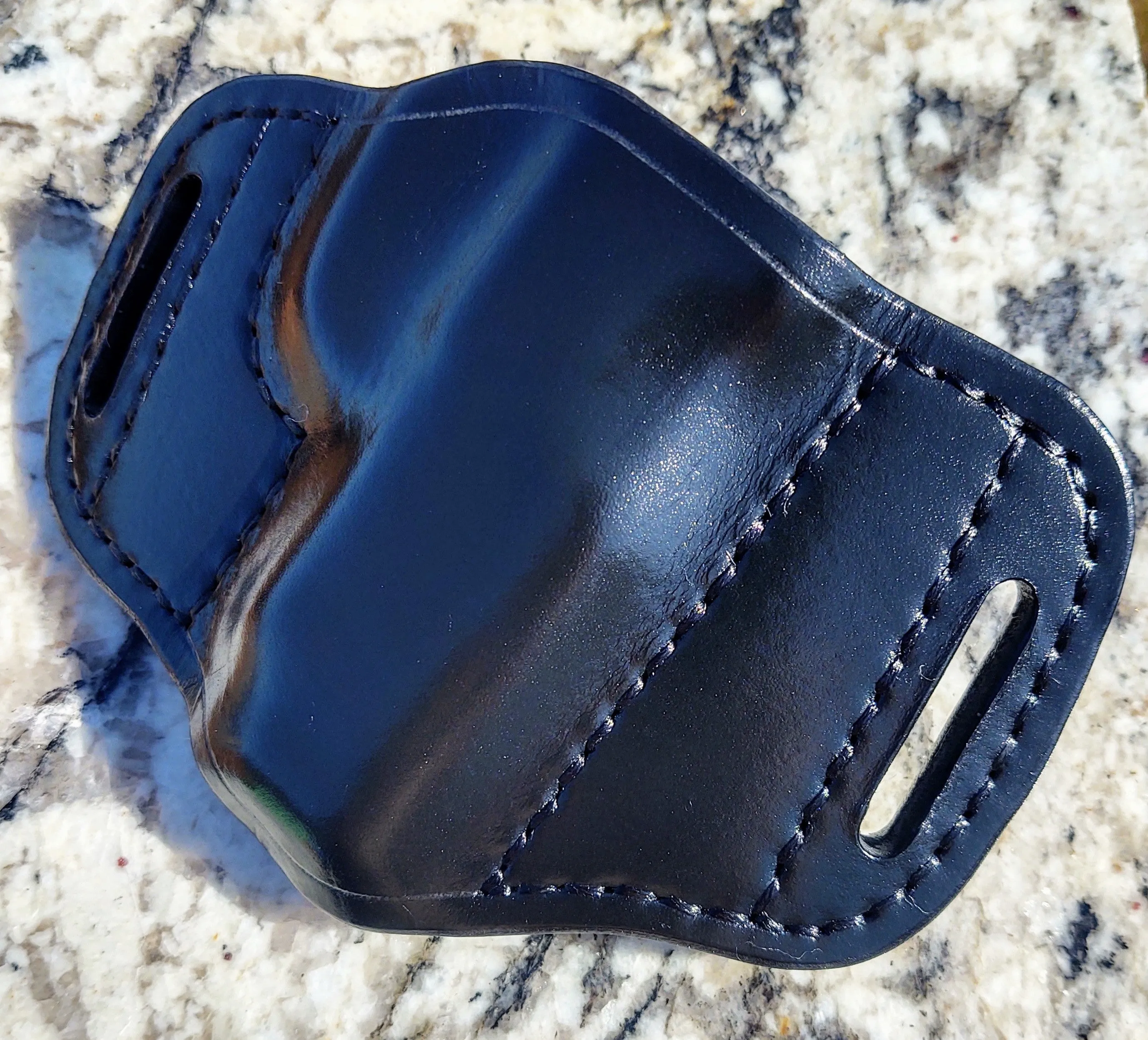 SIG SAUER P365/P365X Optics Compatible OWB Holster in Black Italian Leather