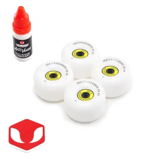 Skatewarehouse Conical Wheels with ABEC 9 Bearings Pre Installed