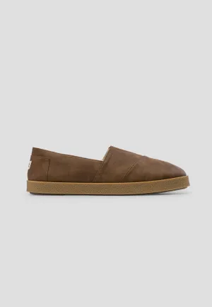 SLIP ON VEGAN LEATHER CAMEL