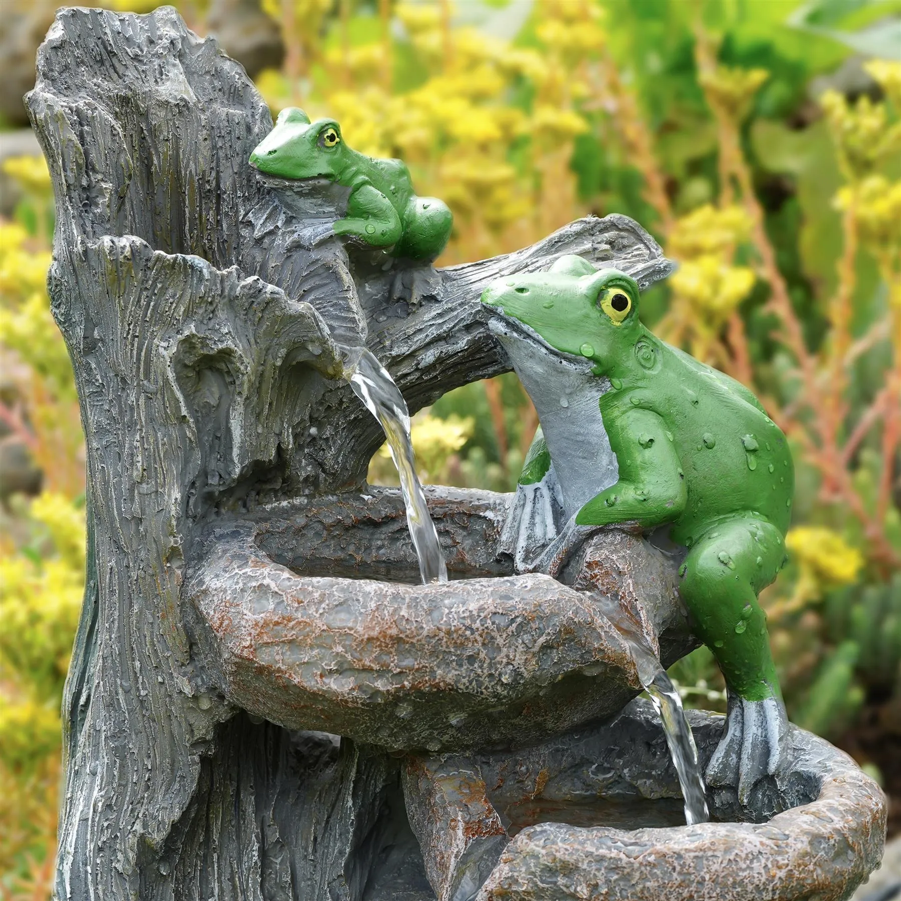 Solar Frog Fountain