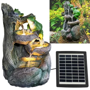 Solar Frog Fountain