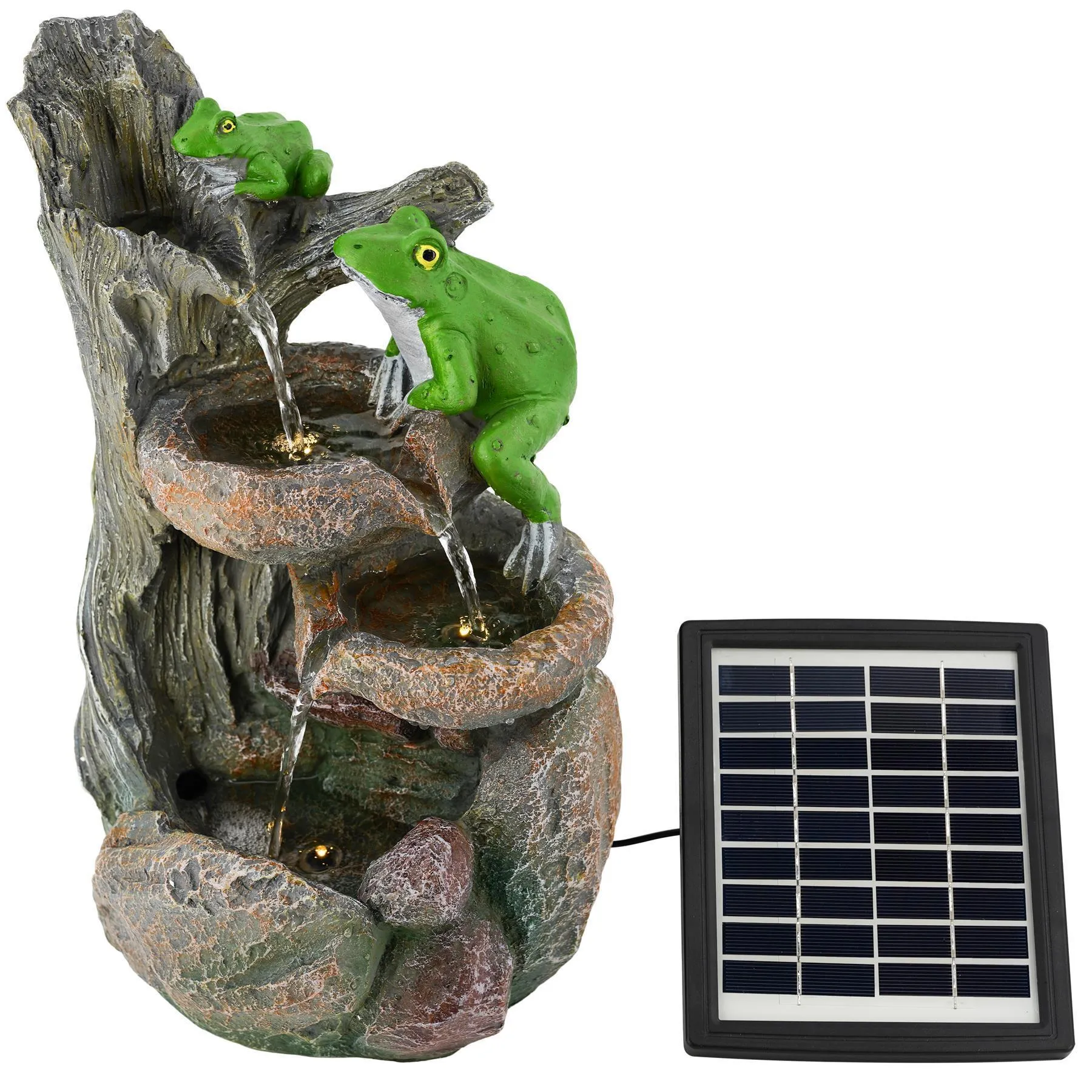 Solar Frog Fountain