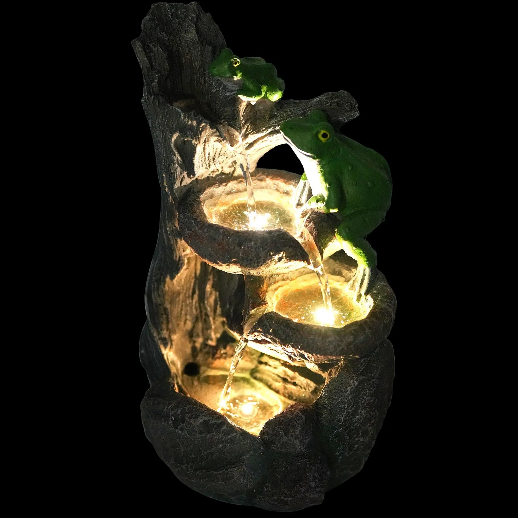 Solar Frog Fountain